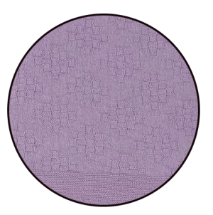 Micu Micu Одеяло от органичен памук цвят Lilac