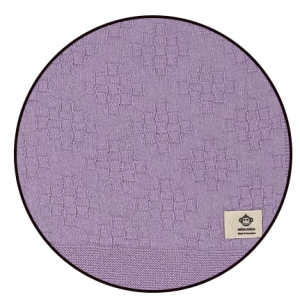Micu Micu Одеяло от органичен памук цвят Lilac