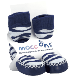 Mocc Ons чорапи с кожена подметка Zebra Stpire