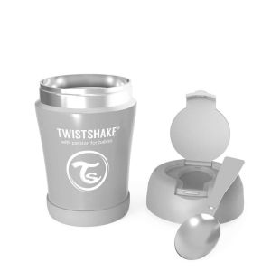 Twistshake Контейнер за храна от неръждаема стомана 6+ месеца сив