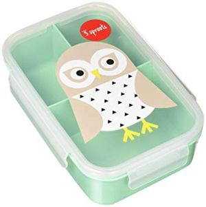 3 Sprouts кутия за храна с 3 отделения Owl