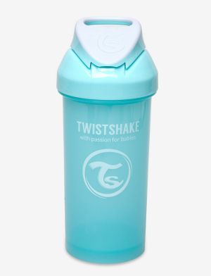 Чаша със сламка Twistshake - 360 ml 12+ месеца синя