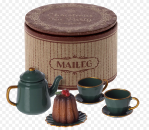 Maileg Миниатюрен комплект Коледно чаено парти