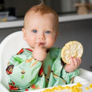 Tidy Tot дълъг лигавник Coverall с джоб и ръкави Pistachio Green