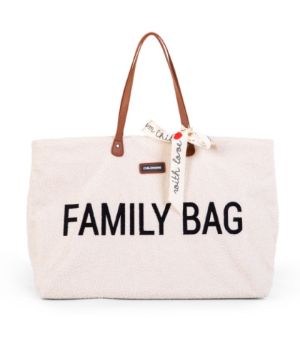 CHILDHOME Чанта за принадлежности Family Bag Teddy Екрю