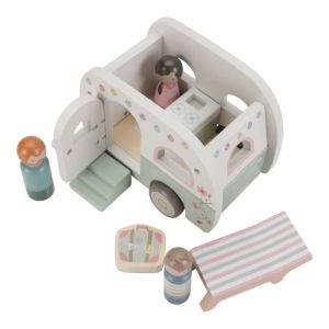 Little Dutch Дървена играчка кола с каравана
