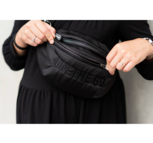 CHILDHOME Чанта за кръста Banana Bag On The Go Hip Bag, черен шушляк