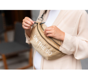 CHILDHOME Чанта за кръста Banana Bag On The Go Hip Bag, бежов шушляк