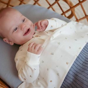 Little Dutch Бебешки Чаршаф с Ластик 40 x 80 см Pure Denim Blue