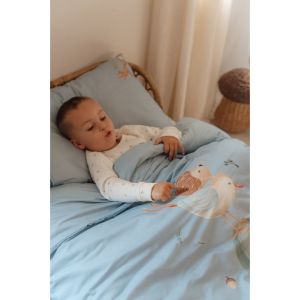 Little Dutch Детски Спален Комплект Denim Blue 100x140
