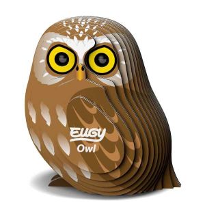 EUGY 3D Фигурка за сглобяване Бухал