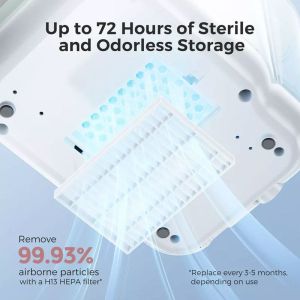 MOMCOZY Уред за миене на бебешки шишета и съдове и стерилизатор 2 в 1 KleanPal Pro
