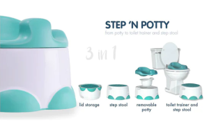 BUMBO Step`n Potty гърне 3 в 1 Heather