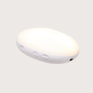 MOONIE ORGANIC 2.0: Приятелче за спокоен сън от органичен памук с нощна лампа и успокояващи звуци - МЕЧО "POLAR"