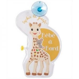 Софи жирафчето светещ знак 'Бебе в колата"